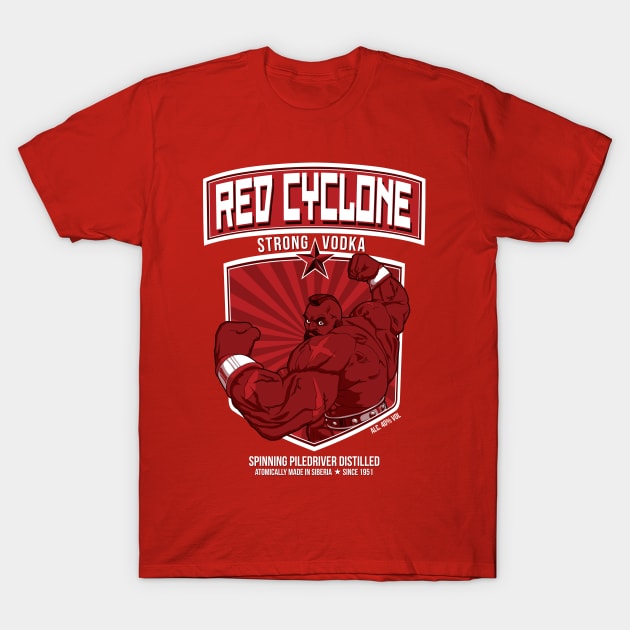 Red Cyclone T-Shirt by SquidStudio